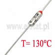 Bezpiecznik termiczny axialny, 10A, 130°C 