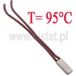 Termostat bimetalowy; 95°C; 6A/250V; NC