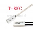 KSD9700; termostat 80°C; bimetaliczny; 5A/250V; NO