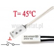 KSD9700; termostat 45°C; bimetaliczny; 5A/250V; NO