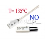 KSD9700; termostat 135°C; bimetaliczny; 5A/250V; NO